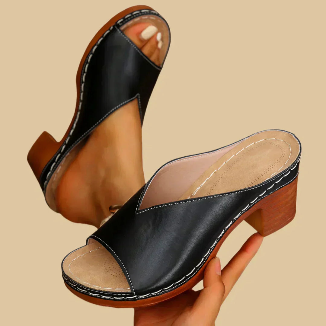 Orthopaedic Sandals with Thick Heels