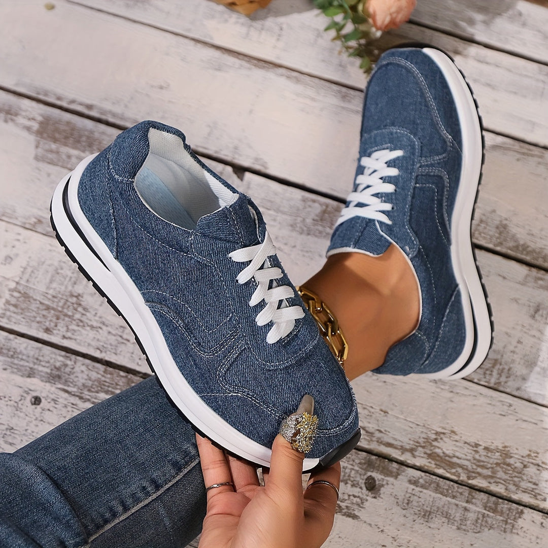 Orthopaedic Sneakers with Denim Fabric