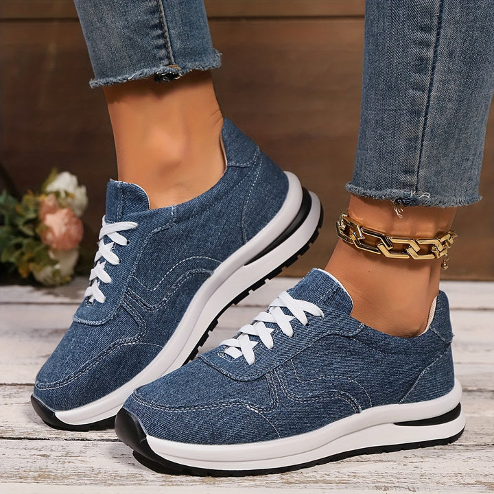 Orthopaedic Sneakers with Denim Fabric