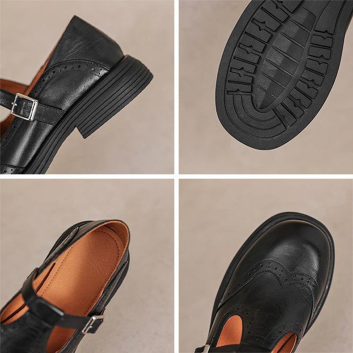 Elegant Vegan Leather Mary Jane Sandal