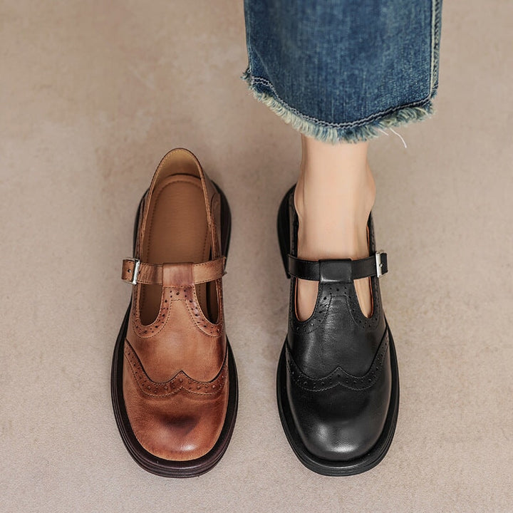 Elegant Vegan Leather Mary Jane Sandal